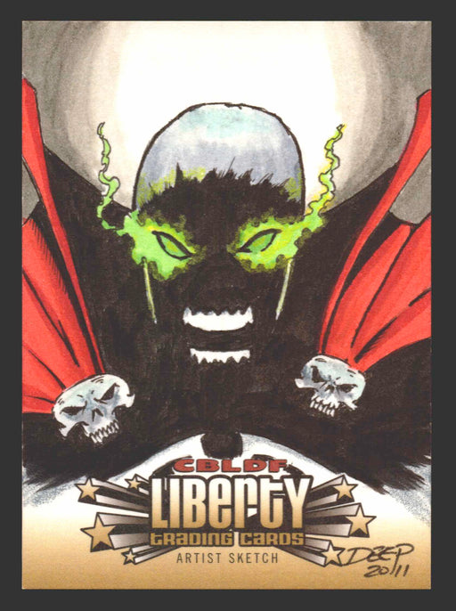 2011 Cryptozoic CBLDF Liberty Artist Sketch Trading Card by George Deep - TvMovieCards.com