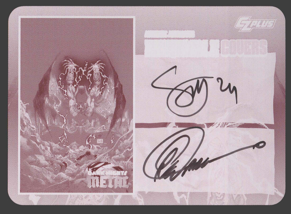 2024 CZX Dark Nights Metal Printing Plate Autograph Card Scott Snyder / Greg Capullo