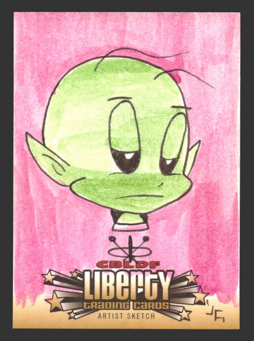 2011 Cryptozoic CBLDF Liberty Artist Sketch Card Bone by Jerry Fleming - TvMovieCards.com