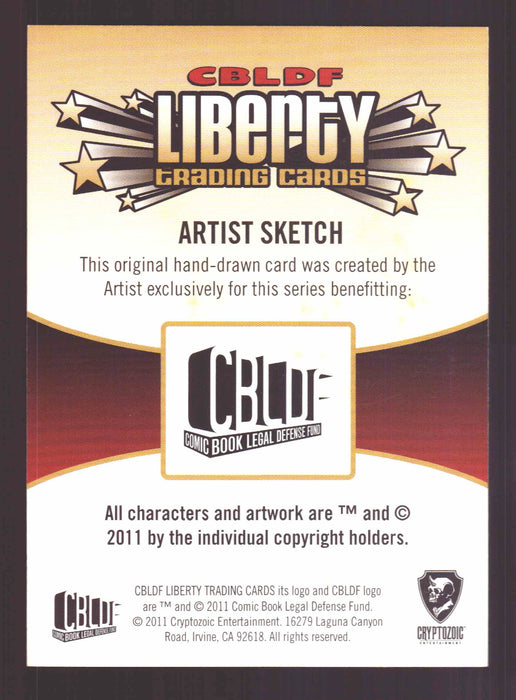 2011 CBLDF Liberty Artist Sketch Trading Card by Bill Morrison The Simpsons   - TvMovieCards.com