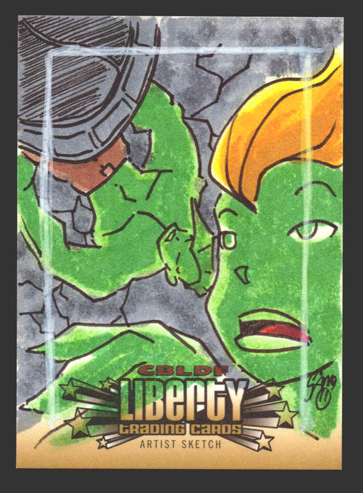 2011 Cryptozoic CBLDF Liberty Artist Sketch Card by Christian James Thomas   - TvMovieCards.com