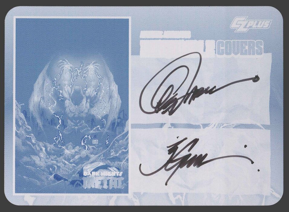 2024 CZX Dark Nights Metal Printing Plate Autograph Card Greg Capullo / J Glapion