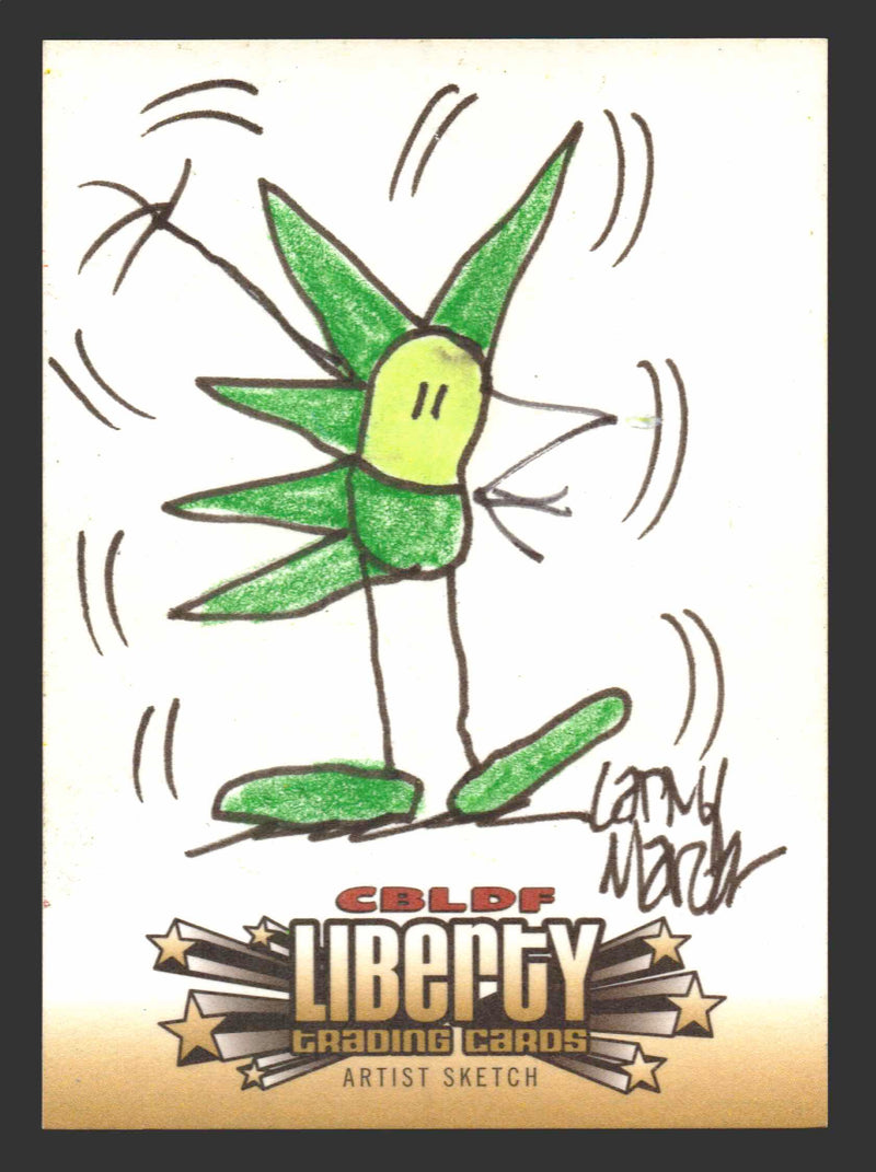 2011 Cryptozoic CBLDF Liberty Artist Sketch Card Bone by Larry Marder - TvMovieCards.com
