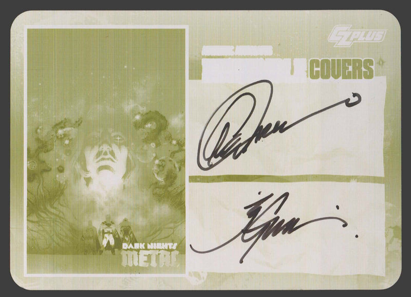 2024 CZX Dark Nights Metal Printing Plate Autograph Card Greg Capullo / J Glapio - TvMovieCards.com