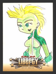 2011 Cryptozoic CBLDF Liberty Artist Sketch Card Bone by Jerry Fleming - TvMovieCards.com