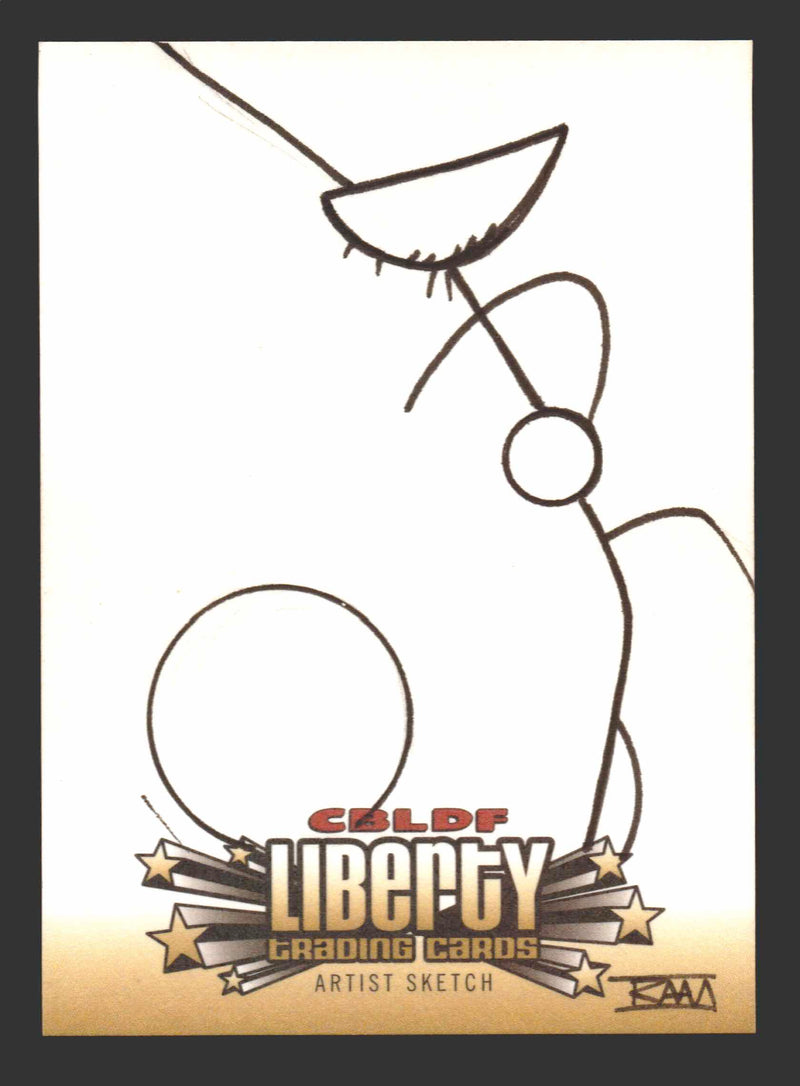 2011 CBLDF Comic Book Legal Defense Fund Liberty Artist Sketch Trading Card   - TvMovieCards.com