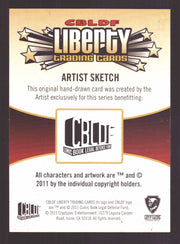 2011 CBLDF Liberty Artist Sketch Trading Card by Wilson Ramos Jr   - TvMovieCards.com