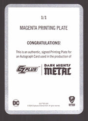 2024 CZX Dark Nights Metal Printing Plate Autograph Card Scott Snyder / Greg Cap - TvMovieCards.com