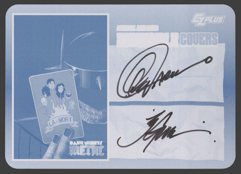 2024 CZX Dark Nights Metal Printing Plate Autograph Card Greg Capullo / J Glapio - TvMovieCards.com