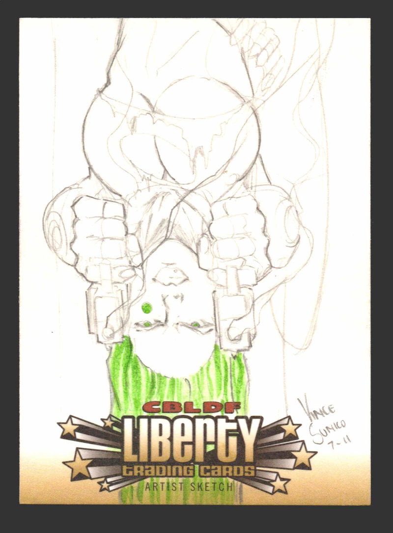 2011 Cryptozoic CBLDF Liberty Artist Sketch Card Bone by Vince Sunico   - TvMovieCards.com