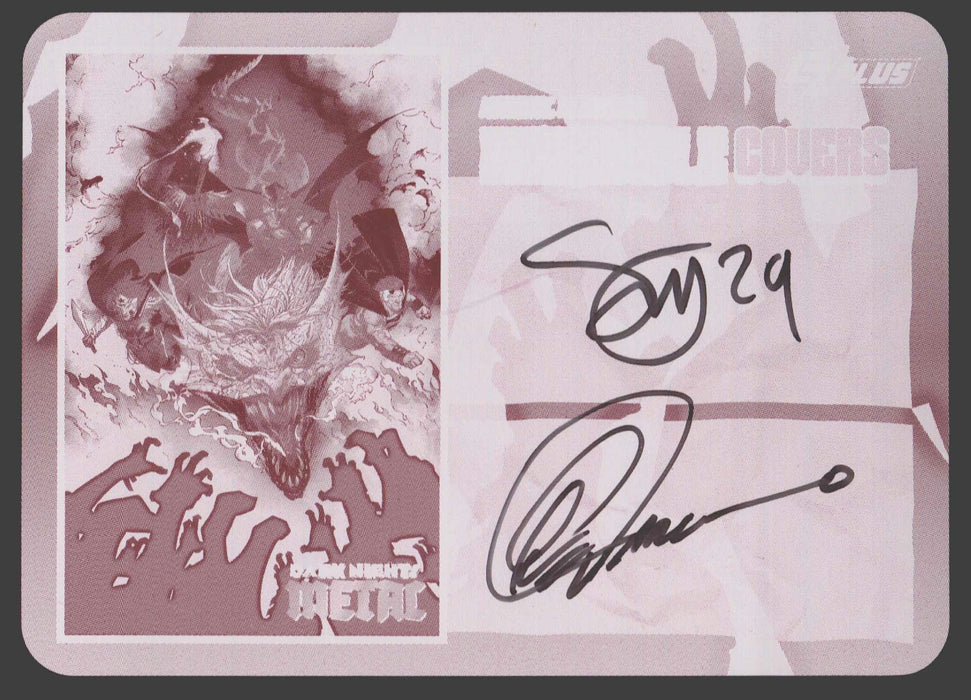 2024 CZX Dark Nights Metal Printing Plate Autograph Card Scott Snyder / Greg Capullo