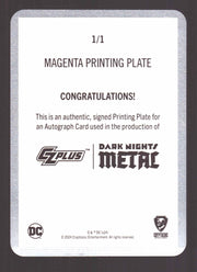 2024 CZX Dark Nights Metal Printing Plate Autograph Card Scott Snyder / Greg Cap - TvMovieCards.com