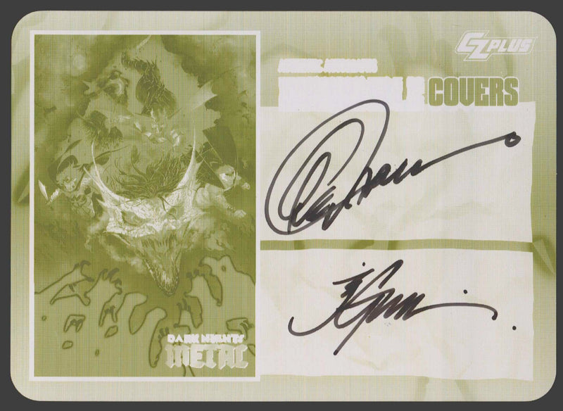2024 CZX Dark Nights Metal Printing Plate Autograph Card Greg Capullo / J Glapio - TvMovieCards.com