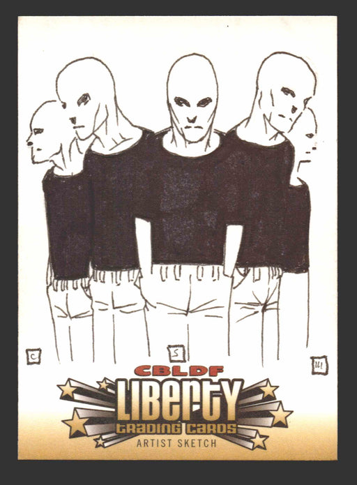 2011 Cryptozoic CBLDF Liberty Artist Sketch Card by Chip Skelton   - TvMovieCards.com