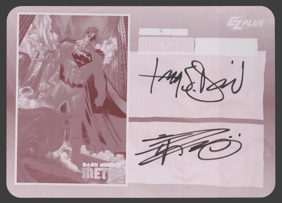 2024 CZX Dark Nights Metal Printing Plate Autograph Card Tony S Daniel / Danny Miki