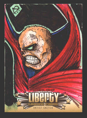 2011 CBLDF Comic Book Legal Defense Fund Liberty Artist Sketch Trading Card   - TvMovieCards.com