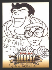 2011 Cryptozoic CBLDF Liberty Artist Sketch Card by Wilson Ramos Jr - TvMovieCards.com