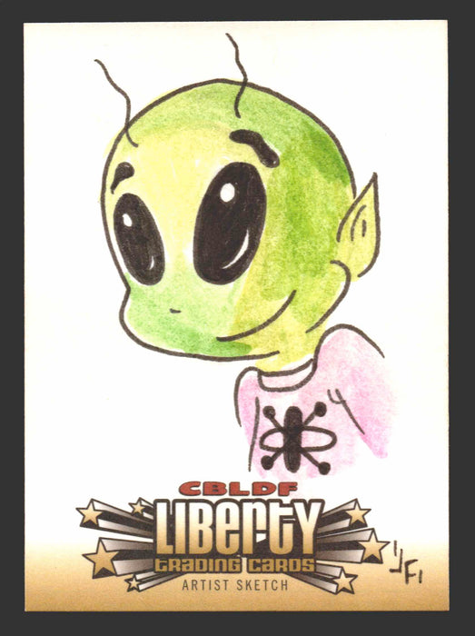 2011 Cryptozoic CBLDF Liberty Artist Sketch Card Bone by Jerry Fleming - TvMovieCards.com