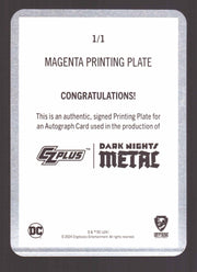 2024 CZX Dark Nights Metal Printing Plate Autograph Card Tony S Daniel / Danny M - TvMovieCards.com