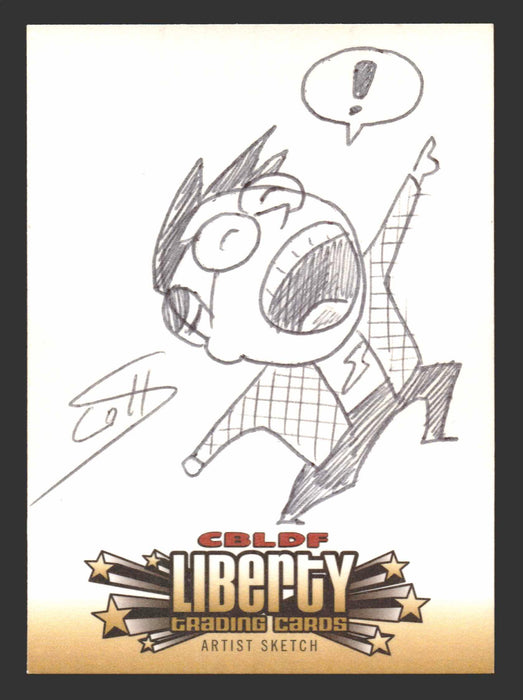 2011 Cryptozoic CBLDF Liberty Artist Sketch Card by Scott McCloud - TvMovieCards.com