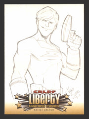 2011 Cryptozoic CBLDF Liberty Artist Sketch Card by Vince Sunico - TvMovieCards.com