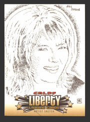 2011 Cryptozoic CBLDF Liberty Artist Sketch Card by Don Pedicini Jr   - TvMovieCards.com
