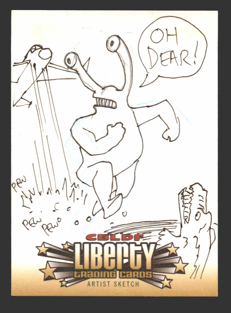 2011 CBLDF Comic Book Legal Defense Fund Liberty Artist Sketch Trading Card   - TvMovieCards.com