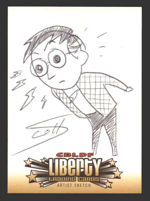 2011 Cryptozoic CBLDF Liberty Artist Sketch Card by Scott McCloud - TvMovieCards.com