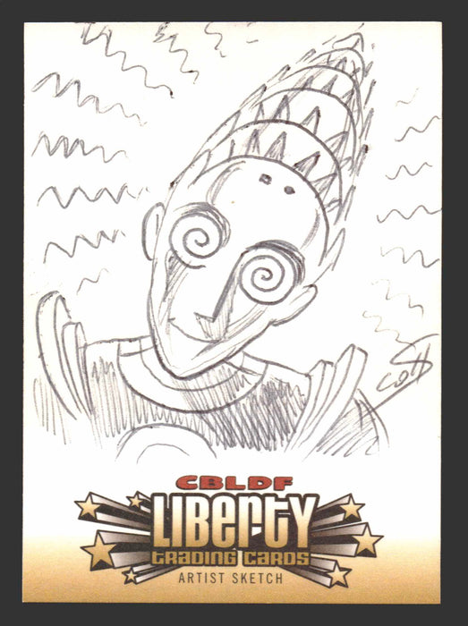 2011 Cryptozoic CBLDF Liberty Artist Sketch Card by Scott McCloud - TvMovieCards.com