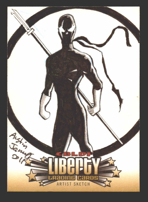 2011 Cryptozoic CBLDF Liberty Artist Sketch Card by Austin Janowsky   - TvMovieCards.com