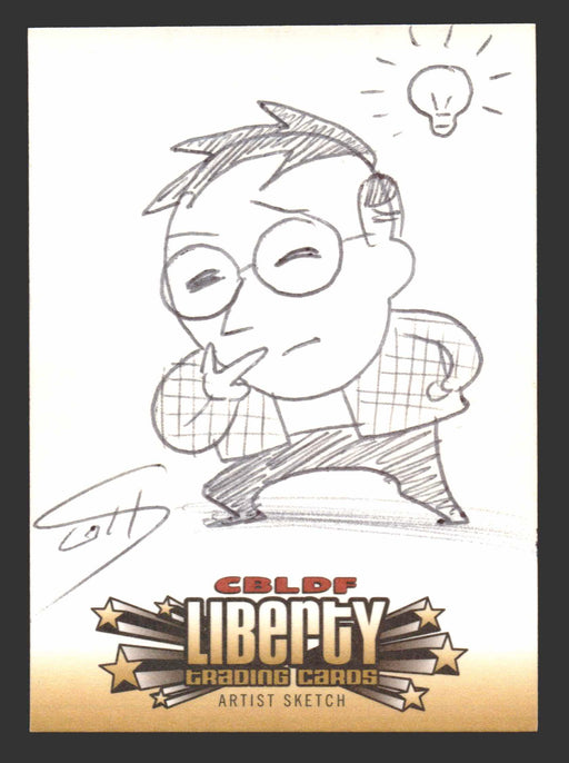 2011 Cryptozoic CBLDF Liberty Artist Sketch Card by Scott McCloud - TvMovieCards.com