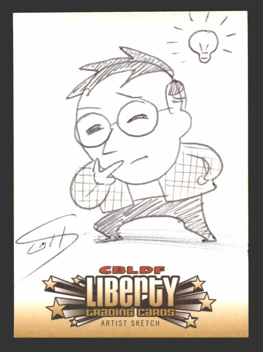 2011 Cryptozoic CBLDF Liberty Artist Sketch Card by Scott McCloud - TvMovieCards.com