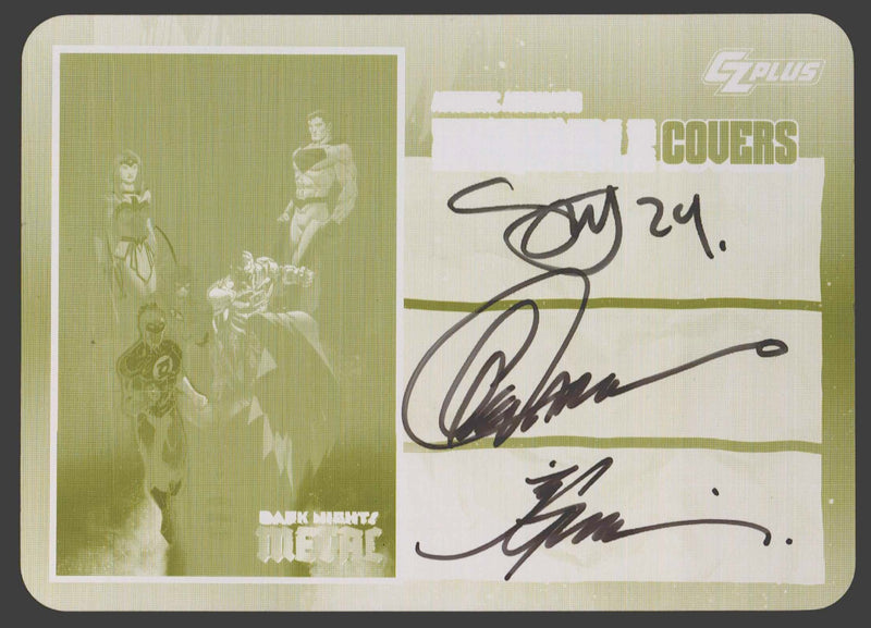 2024 CZX Dark Nights Metal Printing Plate Autograph Card Synder / Capullo / Glap - TvMovieCards.com