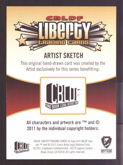 2011 Cryptozoic CBLDF Liberty Artist Sketch Card by Scott McCloud - TvMovieCards.com