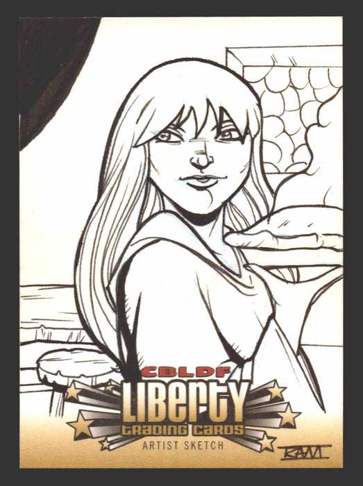 2011 CBLDF Liberty Artist Sketch Trading Card by Rich Molinelli RAM - TvMovieCards.com
