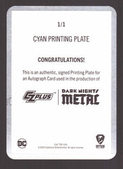 2024 CZX Dark Nights Metal Printing Plate Autograph Card Synder / Capullo / Glap - TvMovieCards.com