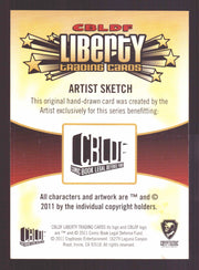 2011 CBLDF Comic Book Legal Defense Fund Liberty Artist Sketch Trading Card   - TvMovieCards.com
