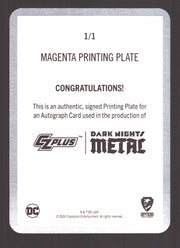 2024 CZX Dark Nights Metal Printing Plate Autograph Card Synder / Capullo / Glap - TvMovieCards.com