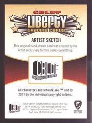 2011 CBLDF Liberty Artist Sketch Trading Card by Rich Molinelli RAM - TvMovieCards.com