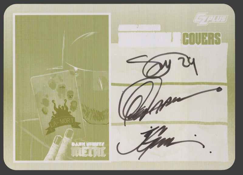 2024 CZX Dark Nights Metal Printing Plate Autograph Card Synder / Capullo / Glap - TvMovieCards.com