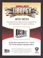 2011 Cryptozoic CBLDF Liberty Artist Sketch Trading Card by Danielle Soloud   - TvMovieCards.com
