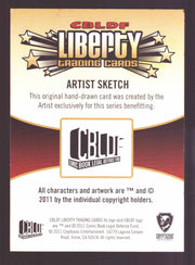 2011 CBLDF Comic Book Legal Defense Fund Liberty Artist Sketch Trading Card   - TvMovieCards.com