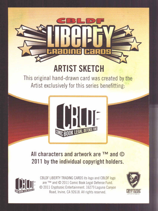 2011 CBLDF Liberty Artist Sketch Trading Card by Rich Molinelli RAM - TvMovieCards.com