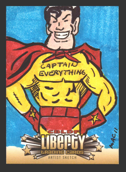 2011 CBLDF Comic Book Legal Defense Fund Liberty Artist Sketch Trading Card   - TvMovieCards.com