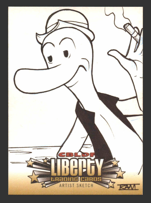 2011 CBLDF Liberty Artist Sketch Trading Card by Rich Molinelli RAM - TvMovieCards.com