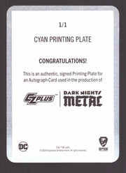 2024 CZX Dark Nights Metal Printing Plate Autograph Card Synder / Capullo / Glap - TvMovieCards.com