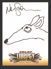 2011 CBLDF Liberty Artist Sketch Coraline Trading Card by Neil Gaiman   - TvMovieCards.com