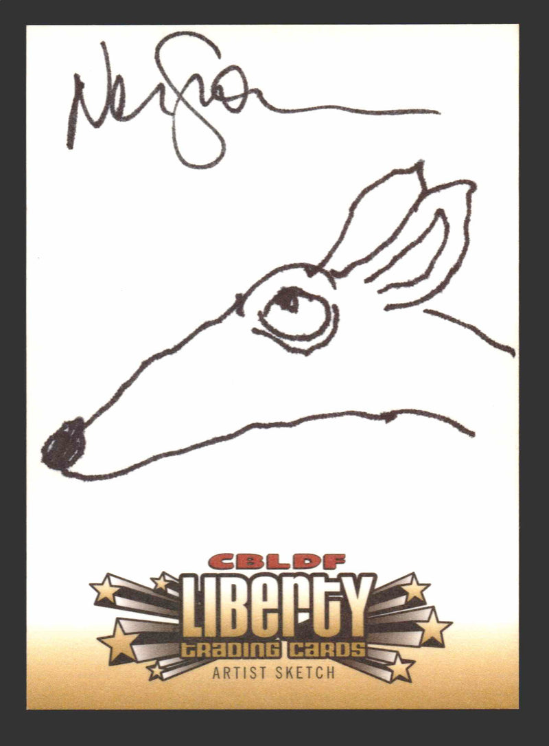 2011 CBLDF Liberty Artist Sketch Coraline Trading Card by Neil Gaiman   - TvMovieCards.com