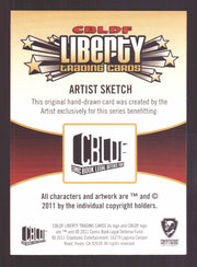 2011 Cryptozoic CBLDF Liberty Artist Sketch Card Bone by Jerry Fleming   - TvMovieCards.com