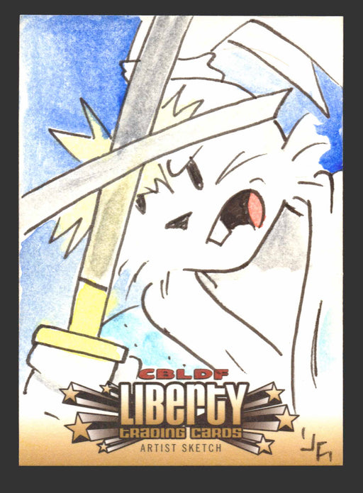 2011 Cryptozoic CBLDF Liberty Artist Sketch Card by Jerry Fleming   - TvMovieCards.com